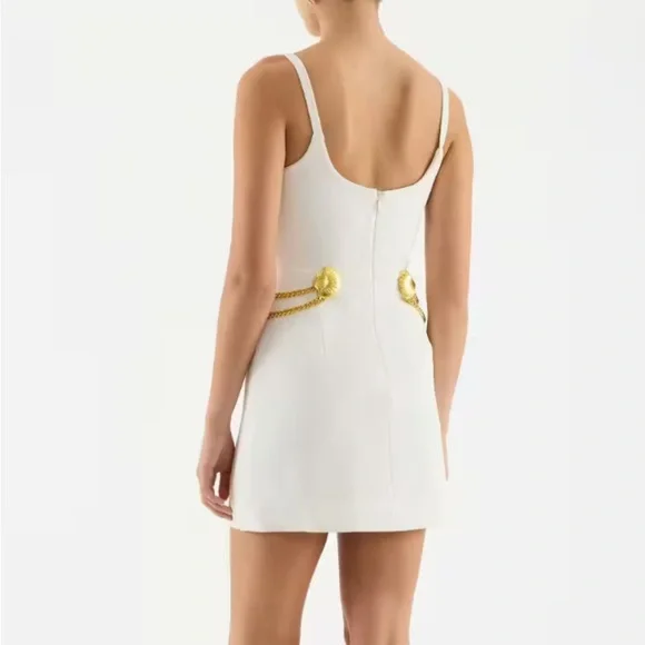 Rebecca Vallance Chelsea Strap White Mini Dress size 6 - Picture 3 of 9